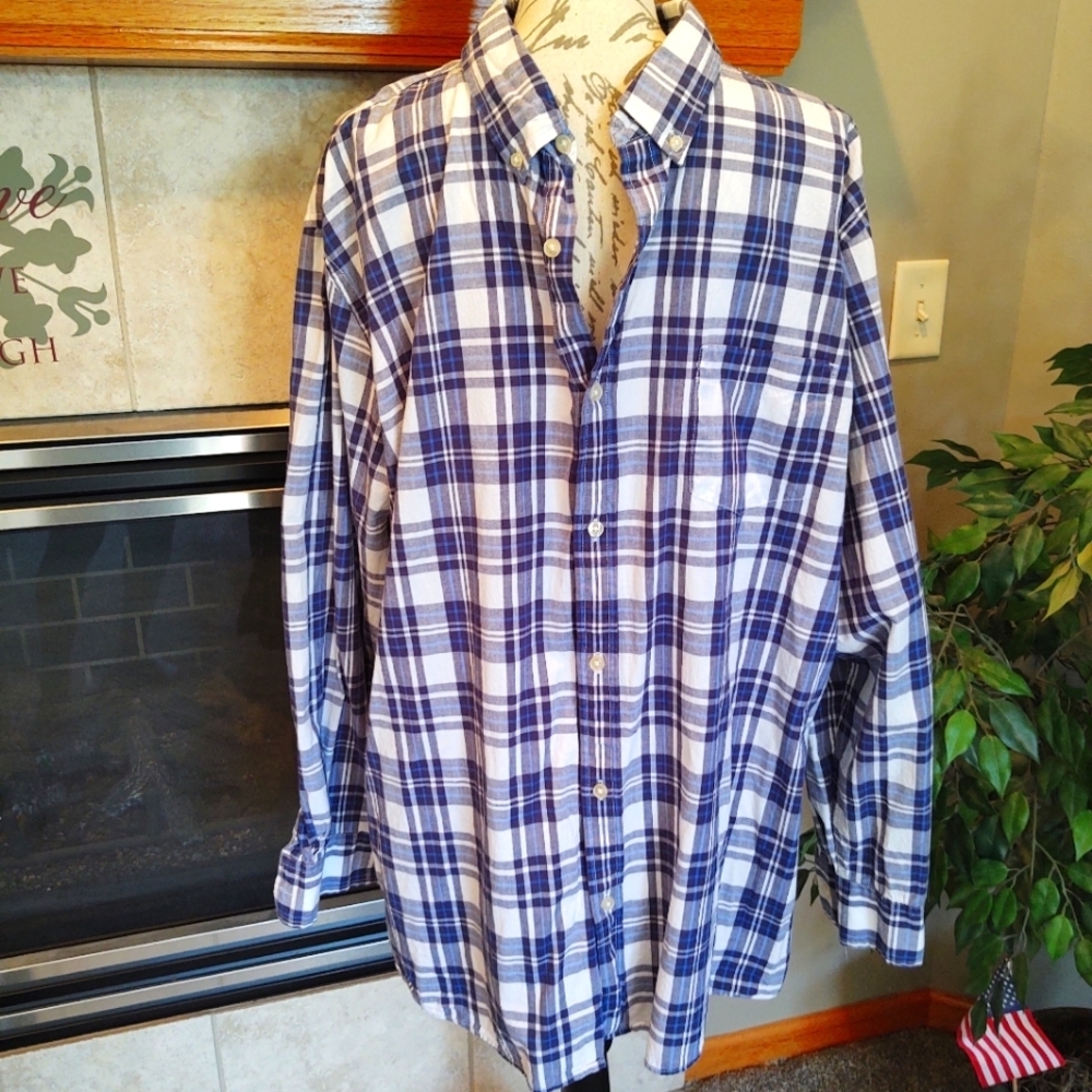 Sonoma XXL Plaid Button Down Shirt!